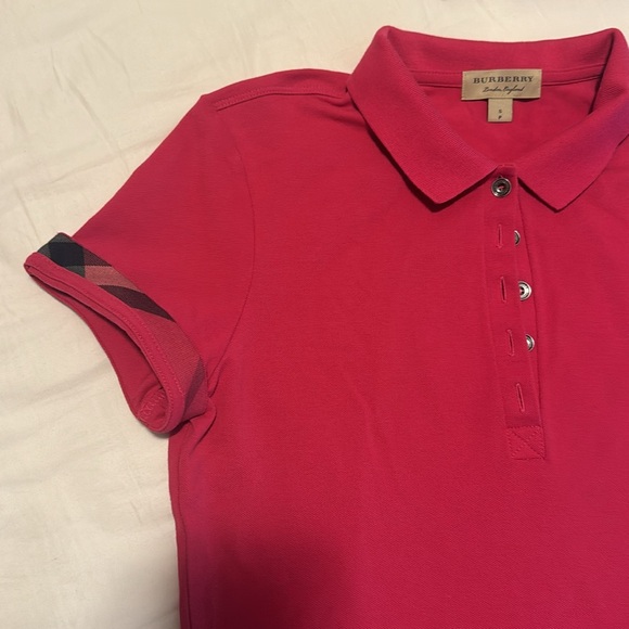 Burberry polo, size:small, colour: hot pink - Picture 2 of 5